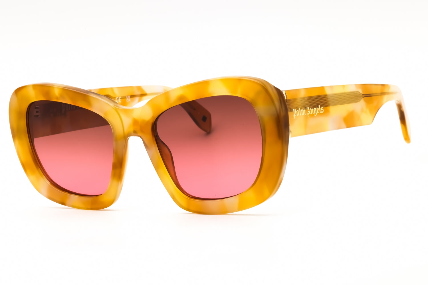 PALM ANGELS MOON PERI106S25PLA0012485 Sunglasses Havana Frame Brown Gradient