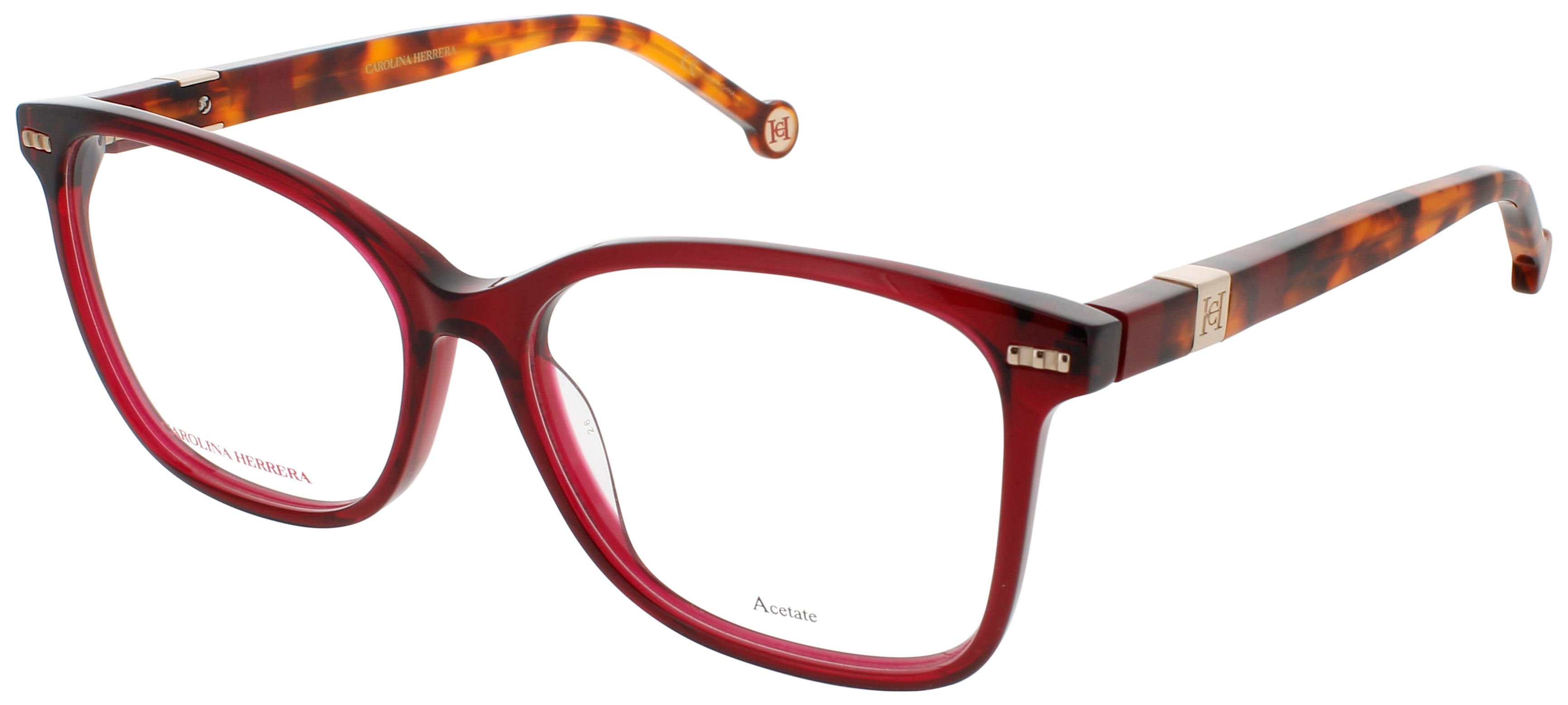 CAROLINA HERRERA CH-HER-0108-0YDC-54 0YDC Eyeglasses BURGUNDY HAVANA Frame 54 Mm