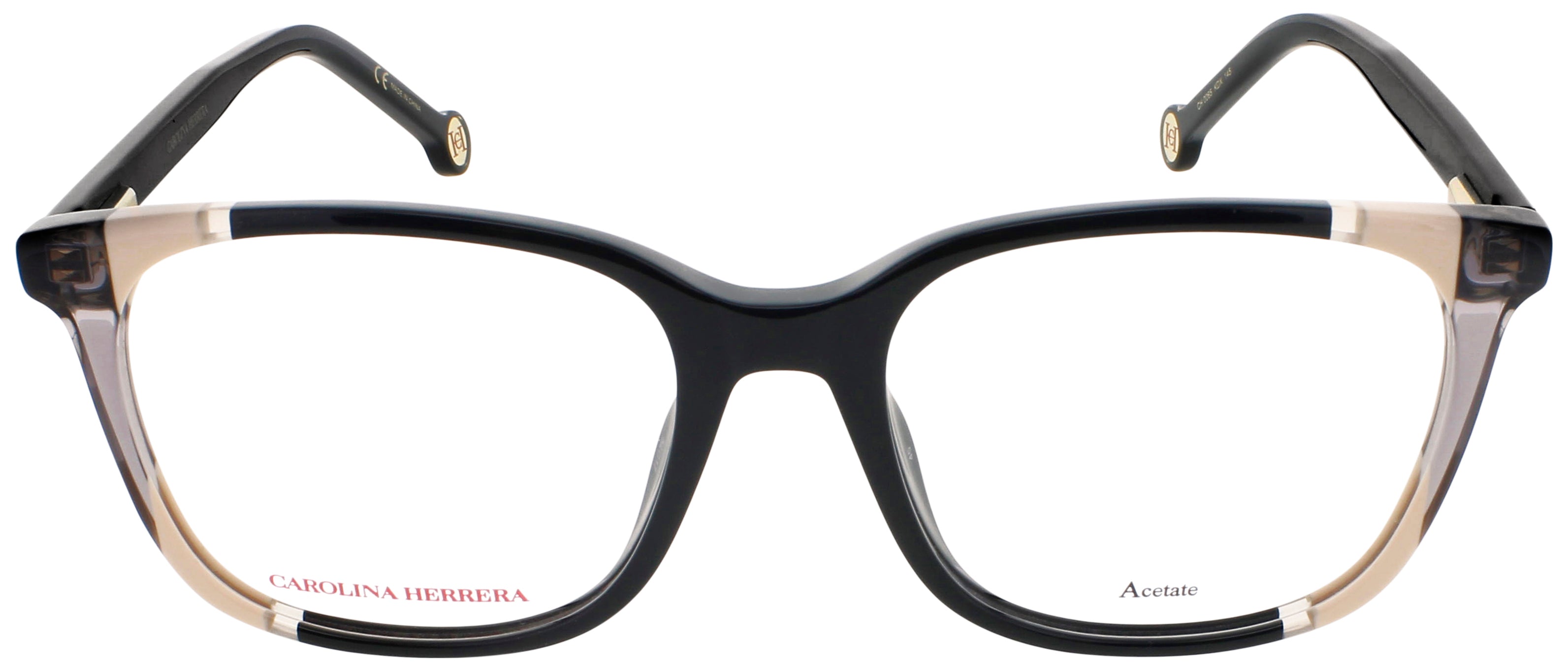 CAROLINA HERRERA CH-CH-0065-0KDX-52 0KDX Eyeglasses BLACK NUDE Frame 52 Mm