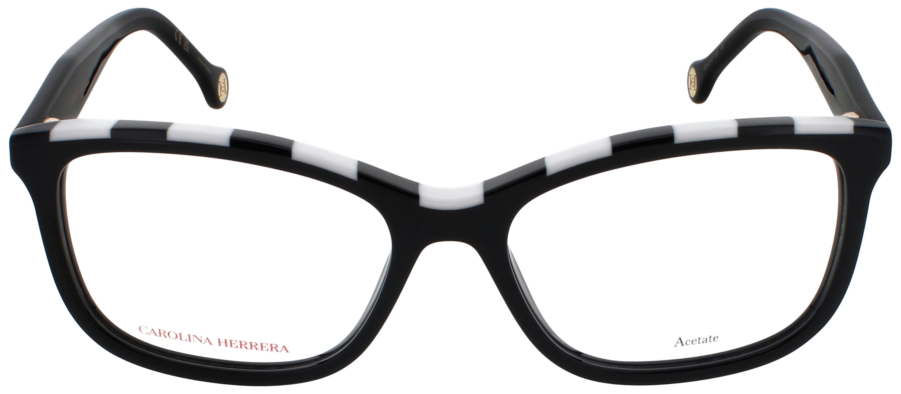 CAROLINA HERRERA CH-HER-0147-080S-54 080S Eyeglasses BLACK WHTE Frame 54 Mm