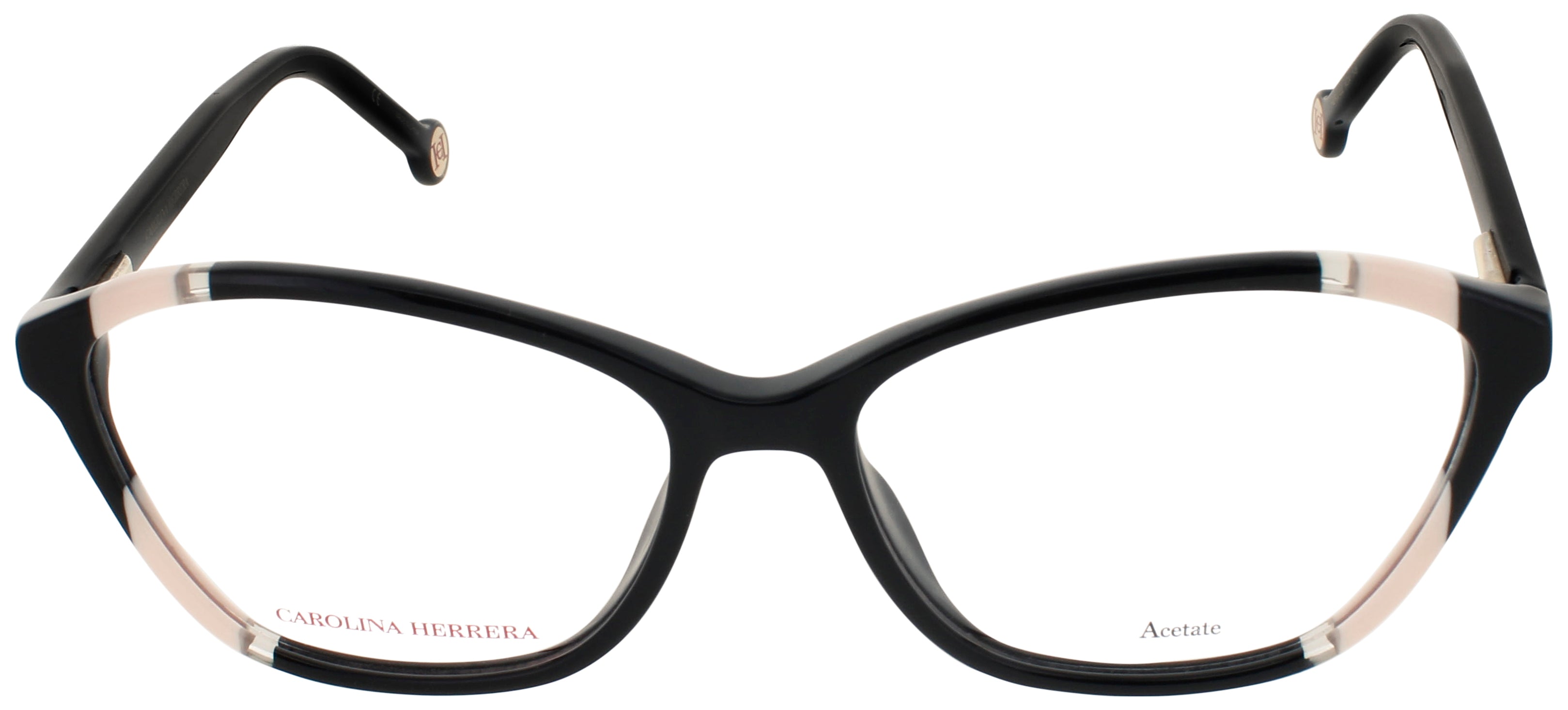 CAROLINA HERRERA CH-HER-0122-0KDX-55 0KDX Eyeglasses BLACK NUDE Frame 55 Mm