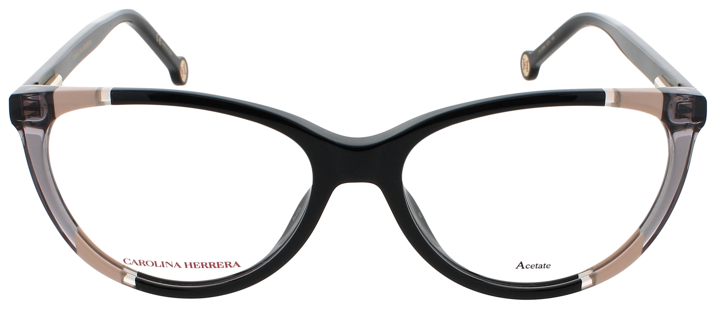 CAROLINA HERRERA CH-CH-0064-0KDX-55 0KDX Eyeglasses BLACK NUDE Frame 55 Mm