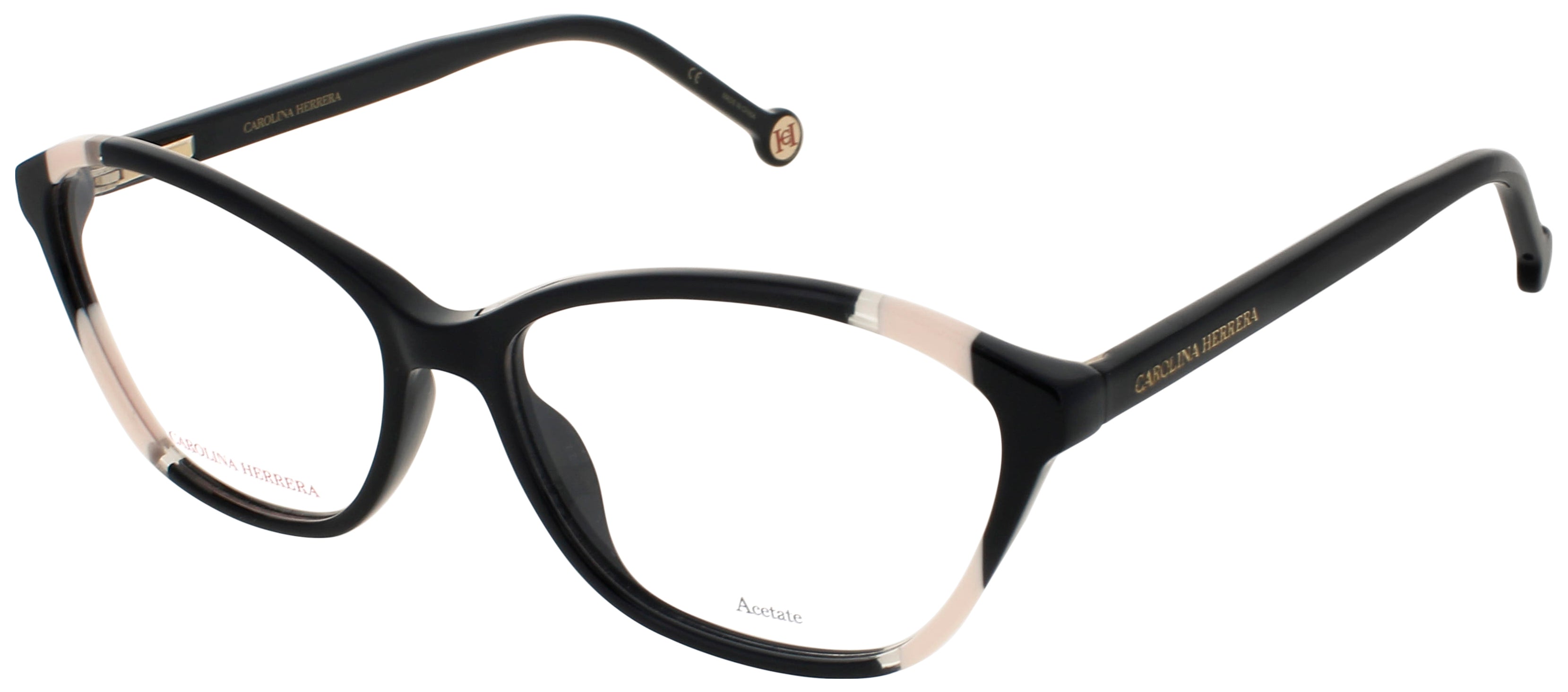 CAROLINA HERRERA CH-HER-0122-0KDX-55 0KDX Eyeglasses BLACK NUDE Frame 55 Mm