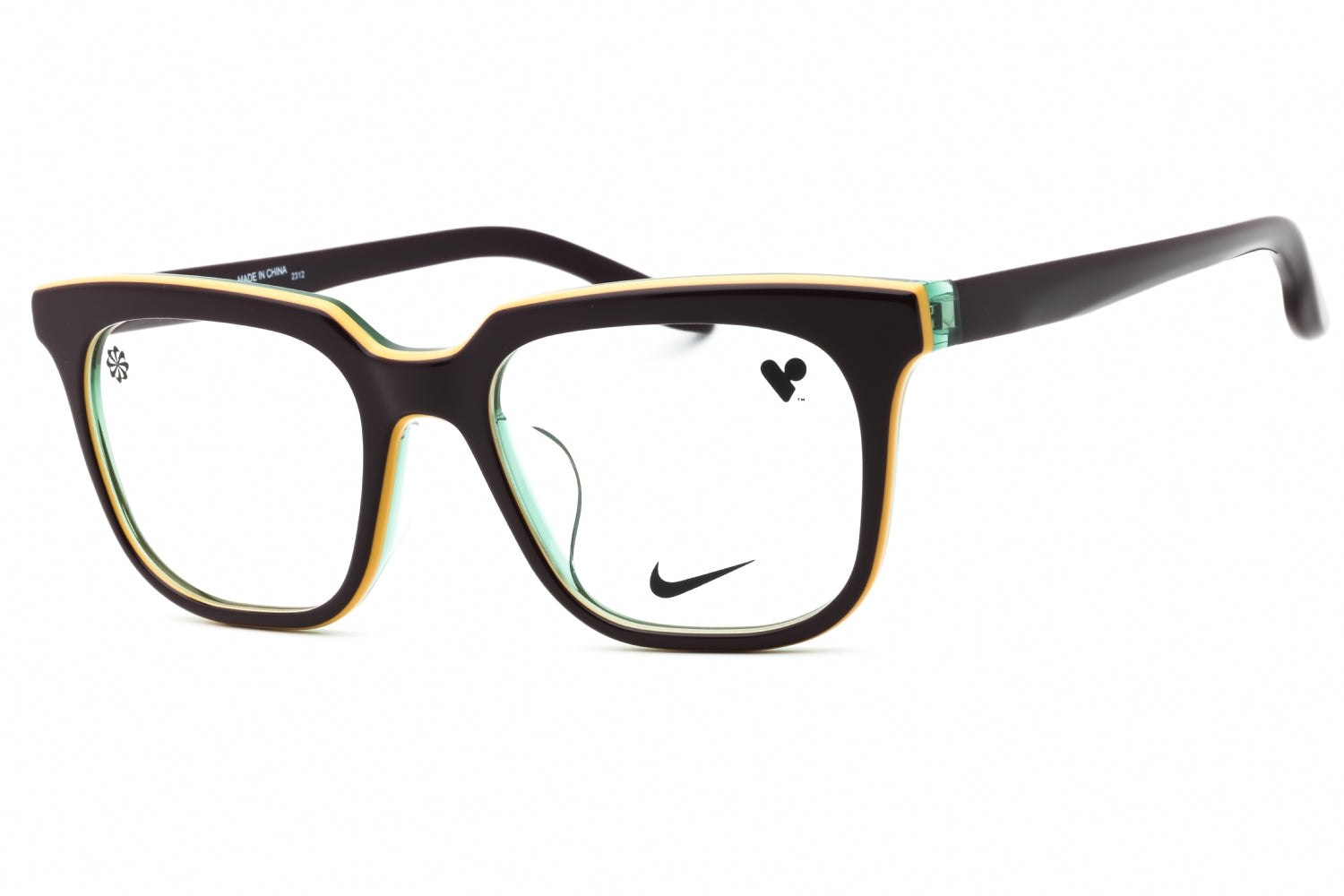 NIKE 7167LB 502 Eyeglasses Brown Frame 52mm