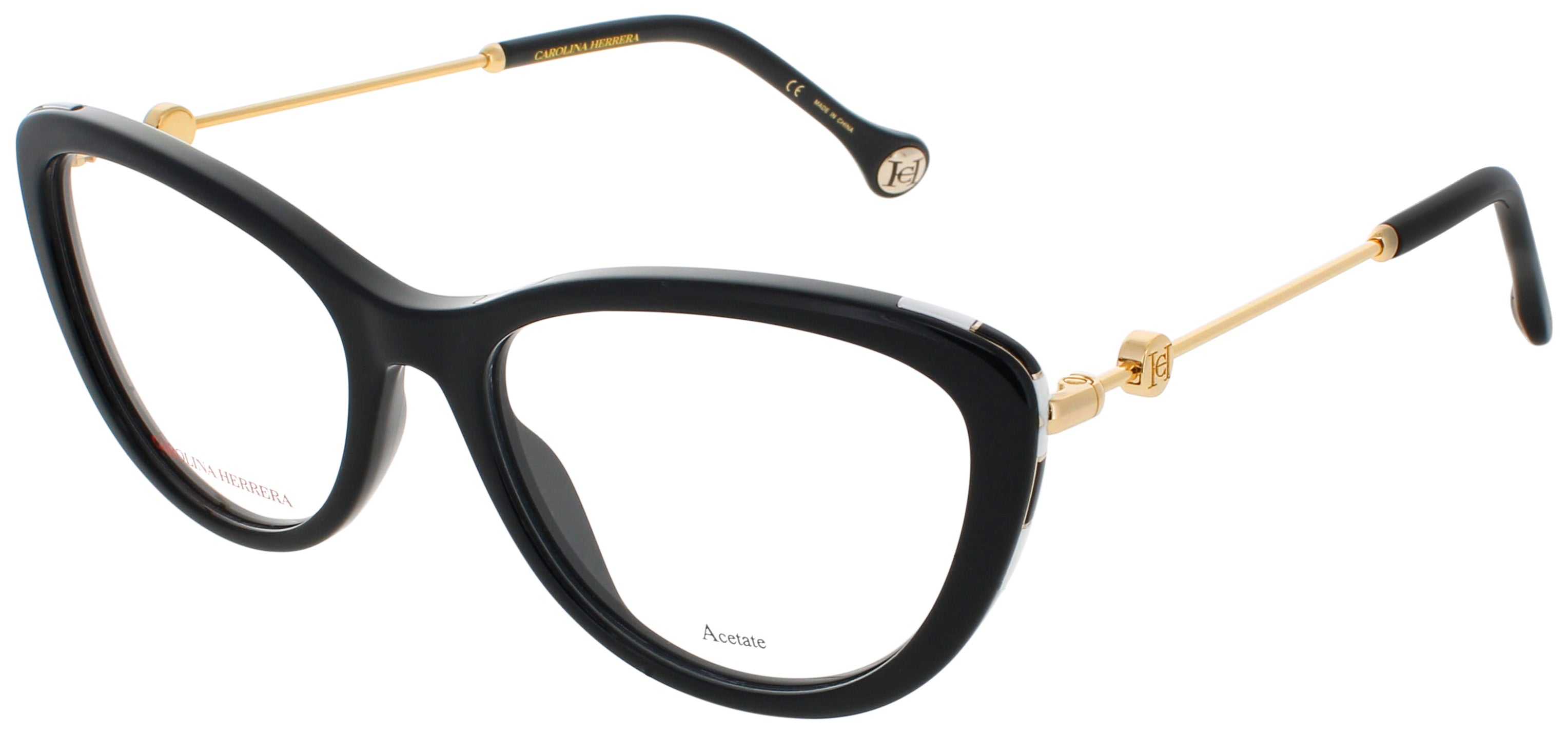 CAROLINA HERRERA CAROLINA HER CH 0021 0807 - 54 0807 Eyeglasses BLACK Frame 54 Mm